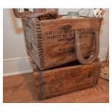 Old ammo boxes