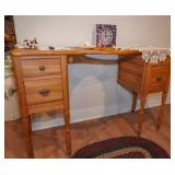 Vanity base with hole cutout for sink or washstand bowl