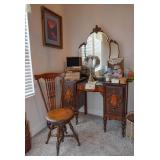 Vanity and organ stool