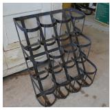 Wall mount bottle rack