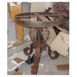 Wrought iron table base