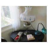 Vintage table and Lamp