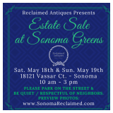 Reclaimed Antiques Presents: Estate Sale at Sonoma Greens