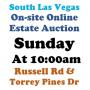 RUSSELL and TORREY PINES ESTATE AUCTION SUN - 10am