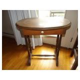 oval one drawer satnd