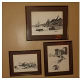 D. APPLETON SIGNED DRAWINGS
