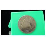 1860 SEATED HALF DIME 