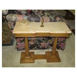 Marble Top French Provincial Side Table