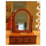 Antique 2 Drawer Shaving Mirror