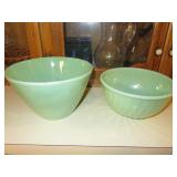 2 Jadite Mixing Bowls