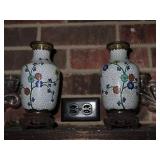 Pair Cloisonne Vases