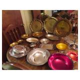 Brass Trays - Silverplate Trays