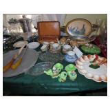 Pottery - Egg Plates - Cake Plates