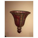 Set of 2 Oriental Accent Pocket Vases 