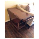 Antique Late 1800s Drop Leaf Tea Cart 