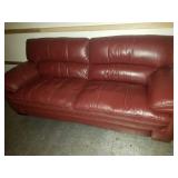 2 Matching Leather Lazy Boy Sofas