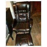 leather swivel rocker