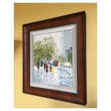 Signed Original Painting by Local Artist “Michael”, frame measures 25” H x 22” W