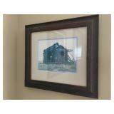 The Shack at Barnegat framed photo, measures 19” wide x 17” high