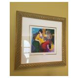Itzchak Tarkay “Enchanted Moments IV” AP signed & numbered w/ COA, frame measures 21” x 21” square