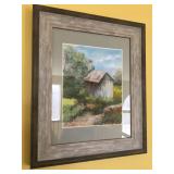 Signed Original Pastel “Toms River” by Diane Schultz, frame measures 18” high x 15” wide
