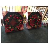 Wreaths each measure 26” across