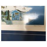 Print by Carla C. Miners, signed & numbered, frame measures 34” wide x 28” high