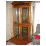 Oak Curio Cabinet