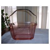 Pink Depression Basket