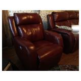 Leather recliner