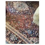 Semi Antique Persian Rug Finely Knotted Wool on Cotton