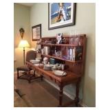 Antique Wood French Bakers Rack