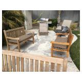 Lots of Teak Outdoor Patio Furniture
