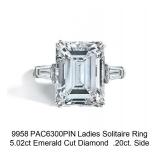 Emerald Cut Diamond Solitaire Ring