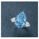 Fancy Blue Diamond Ring