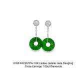 Jadeite Jade & Diamond Earrings