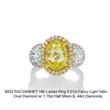 Fancy Yellow Diamond Ring-GIA Certified