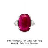 Natural Ruby with Diamonds