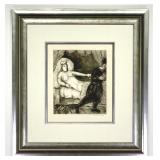 Lot #161 Original Marc Chagall Etching - La femme de Potiphar