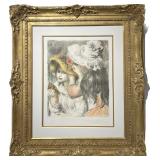 Lot #318 Original Pierre- Auguste Renoir Color Lithograph - Le Chapeau Epingle