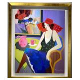 Lot #491 Original Itzchak Tarkay Oil Painting - A la mode magnifique