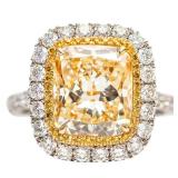 Lot #8051 Fancy Yellow Diamond 5.04ct-GIA Certified