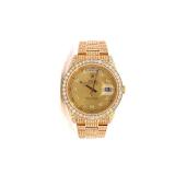 Lot #8198 Rolex Presidential Watch with Full Diamonds