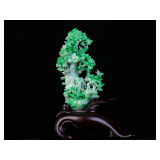 Lot #JD804 Jadeite Jade Bonsai Tree-GIA Certified