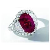 LOT#869 Pigeon Blood Ruby Ring