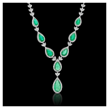 Emerald & Diamond Necklace