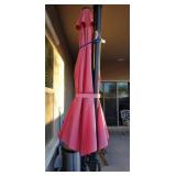 Telescoping umbrella and stands