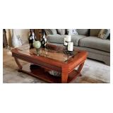 Coffee Table wood and glass