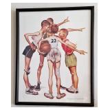 Norma Rockwell Basketball art