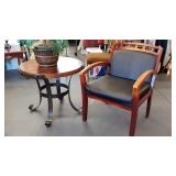 Round tables and chairs